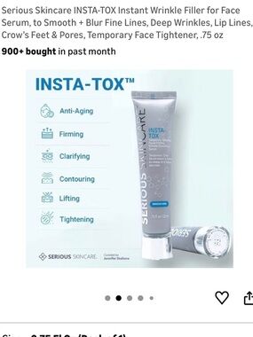 INSTA-TOX Instant Wrinkle Filler Serum — Gray .75 fl oz